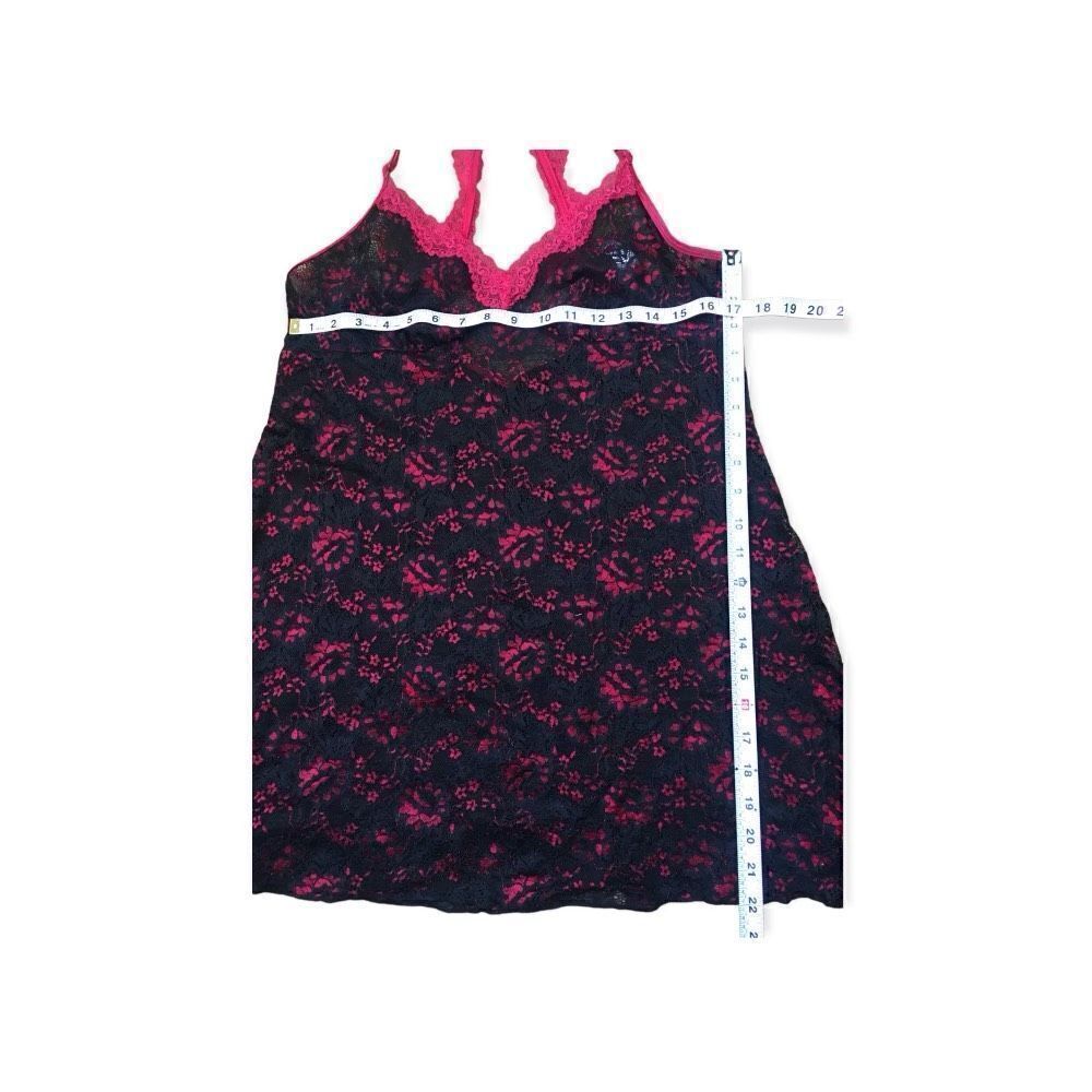 Black and Red Mesh Lace Teddy Size: L - Picture 3 of 4